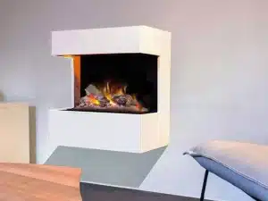 Xaralyn driezijdige wand muurhaard